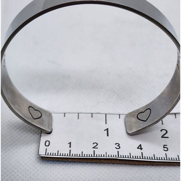 SILVER TONE CUFF BRACELET-For A Special Person As A Gift In Your Life - Picture 9 of 11